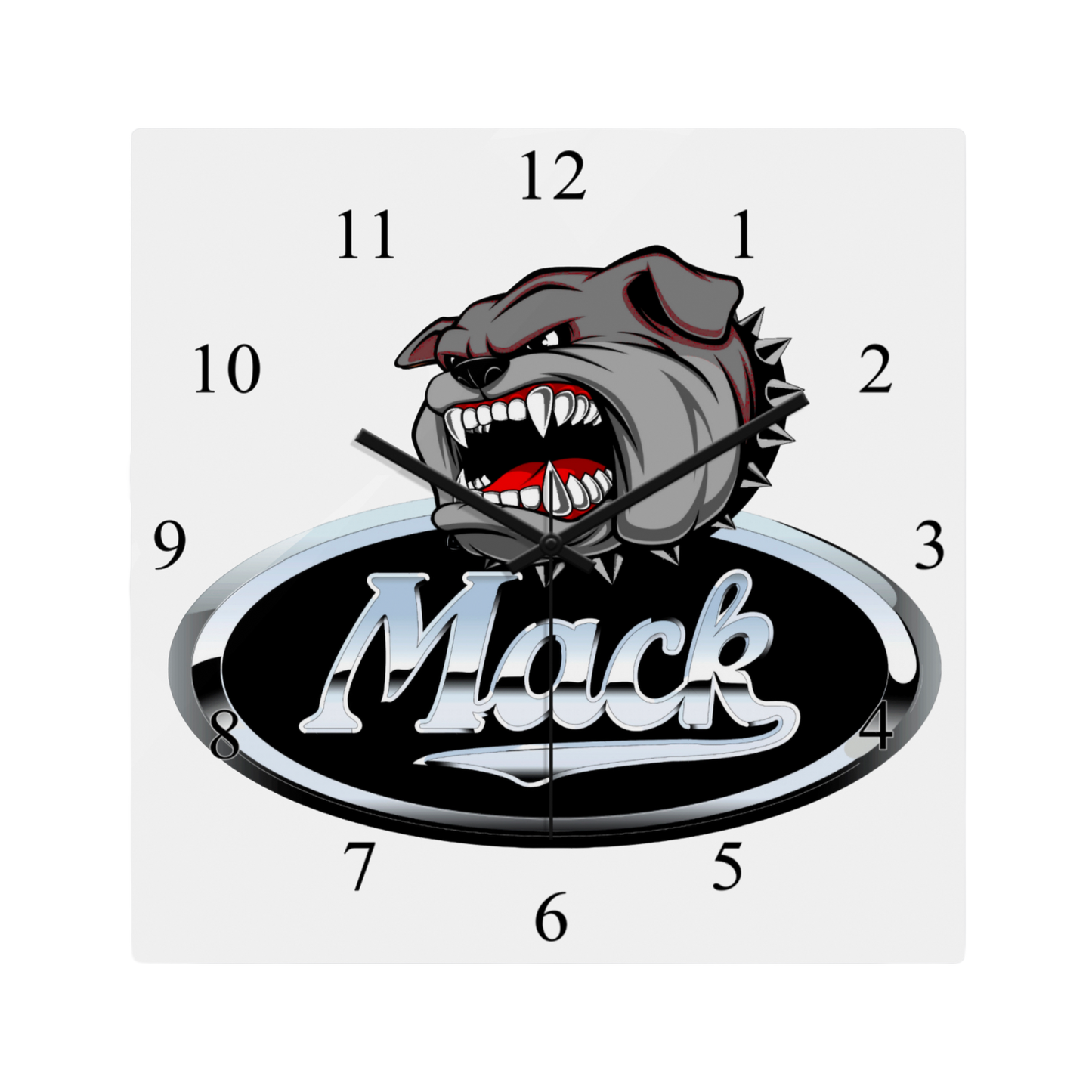 Mack Metal Clock