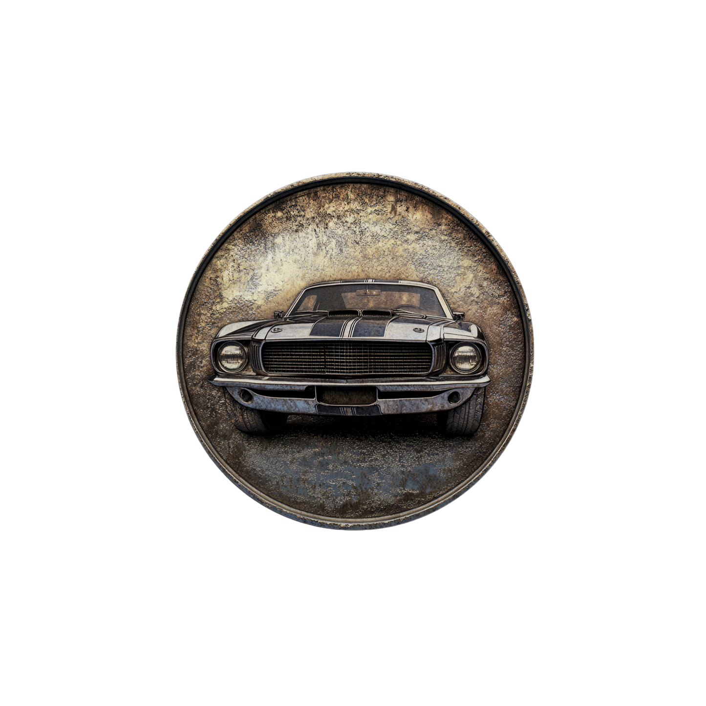 Rust & Metal Look Muscle & Classic Car Coasters - 9 Designs