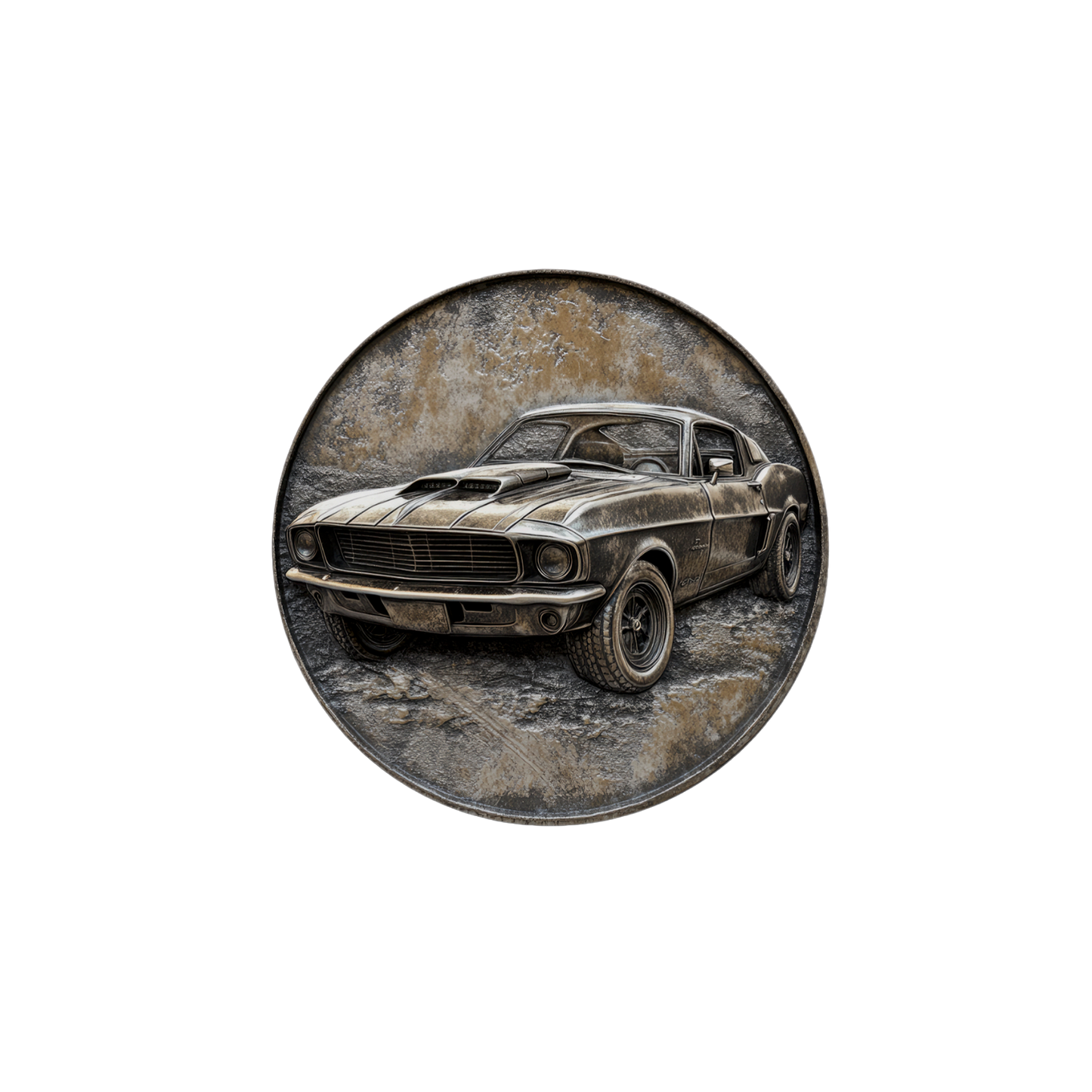 Rust & Metal Look Muscle & Classic Car Coasters - 9 Designs