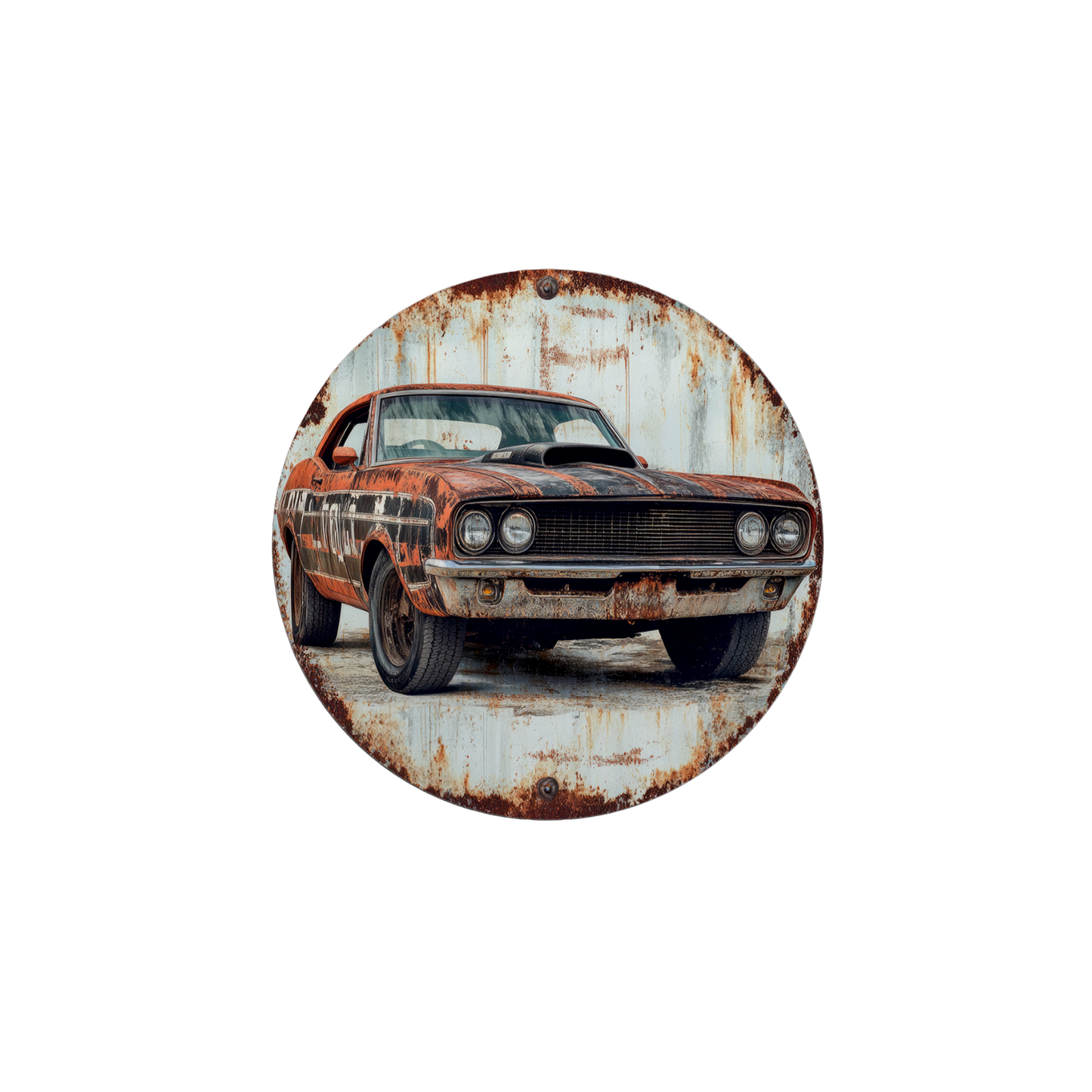 Rust & Metal Look Muscle & Classic Car Coasters - 9 Designs