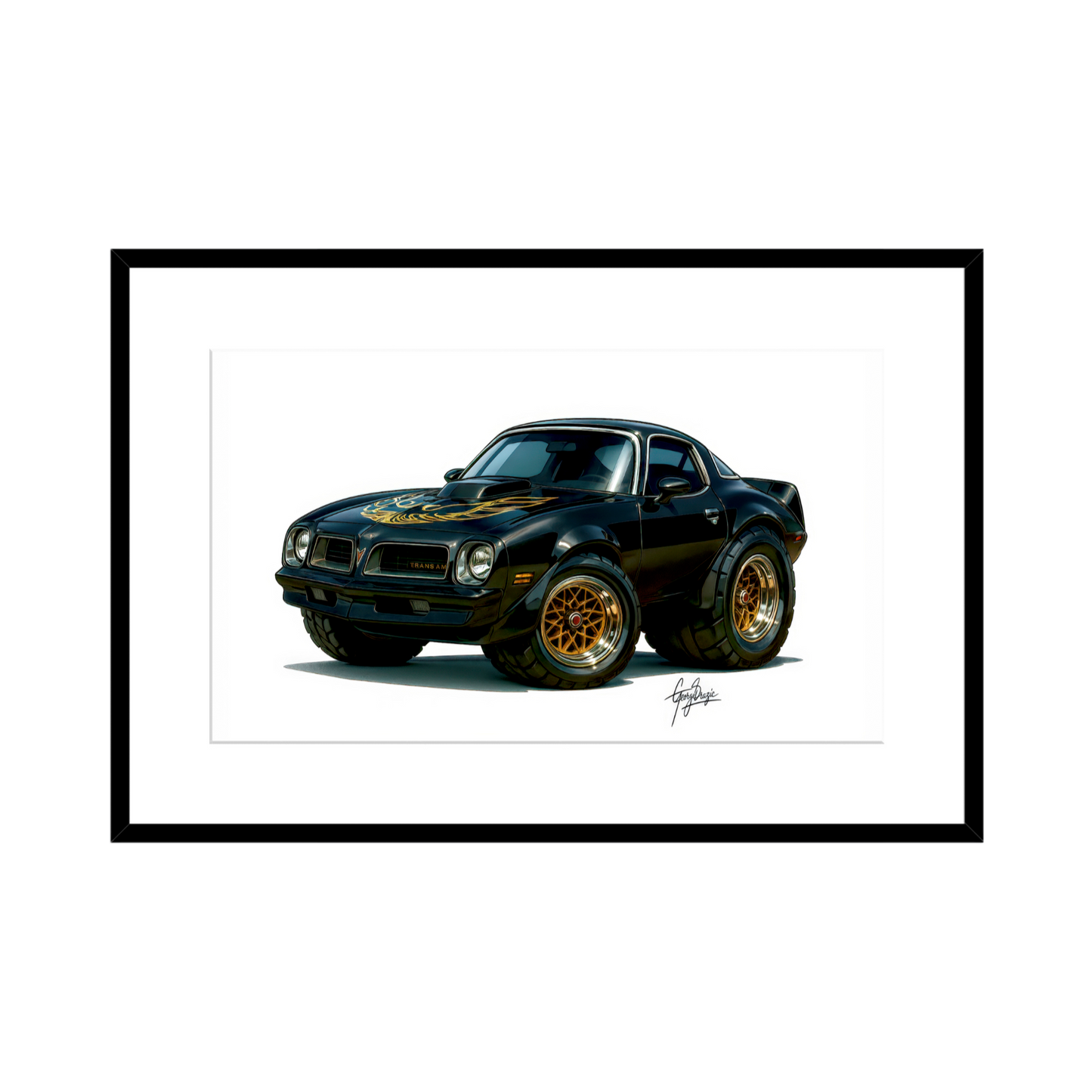 1977 Pontiac Trans Am “Bandit” – Classic Muscle Car Wall Art - 2 Size Options