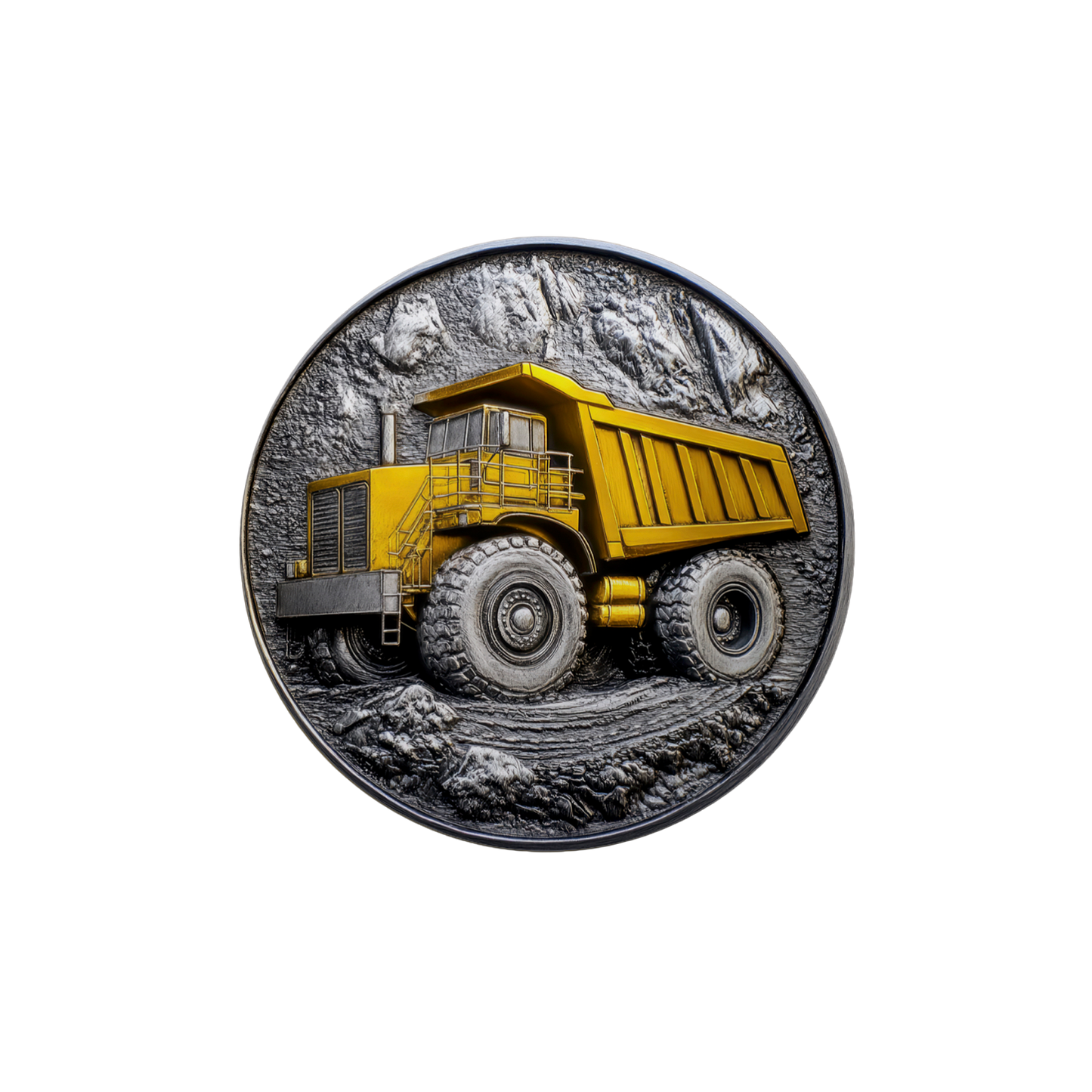 Metal Look Construction Coasters - 9 Designs