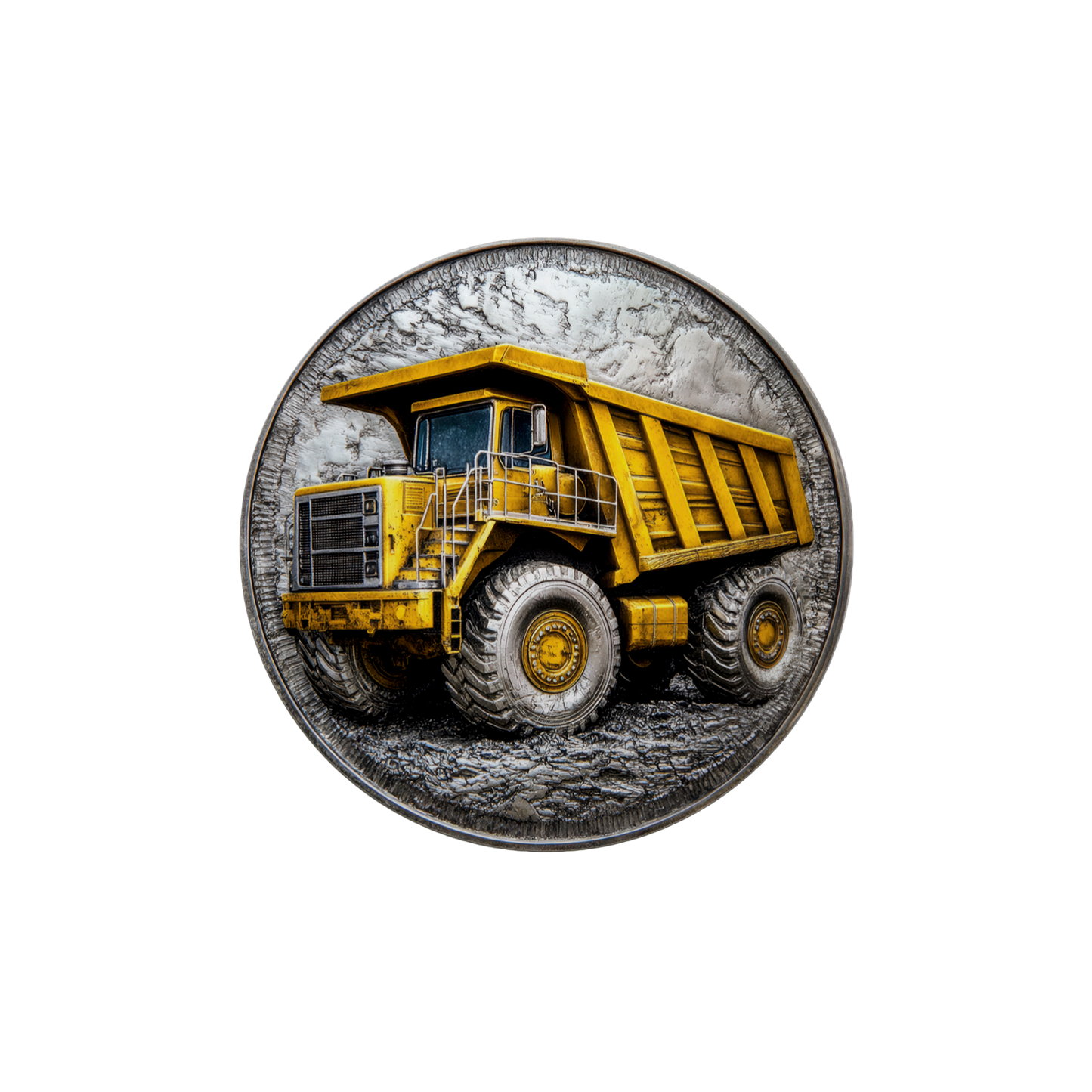 Metal Look Construction Coasters - 9 Designs