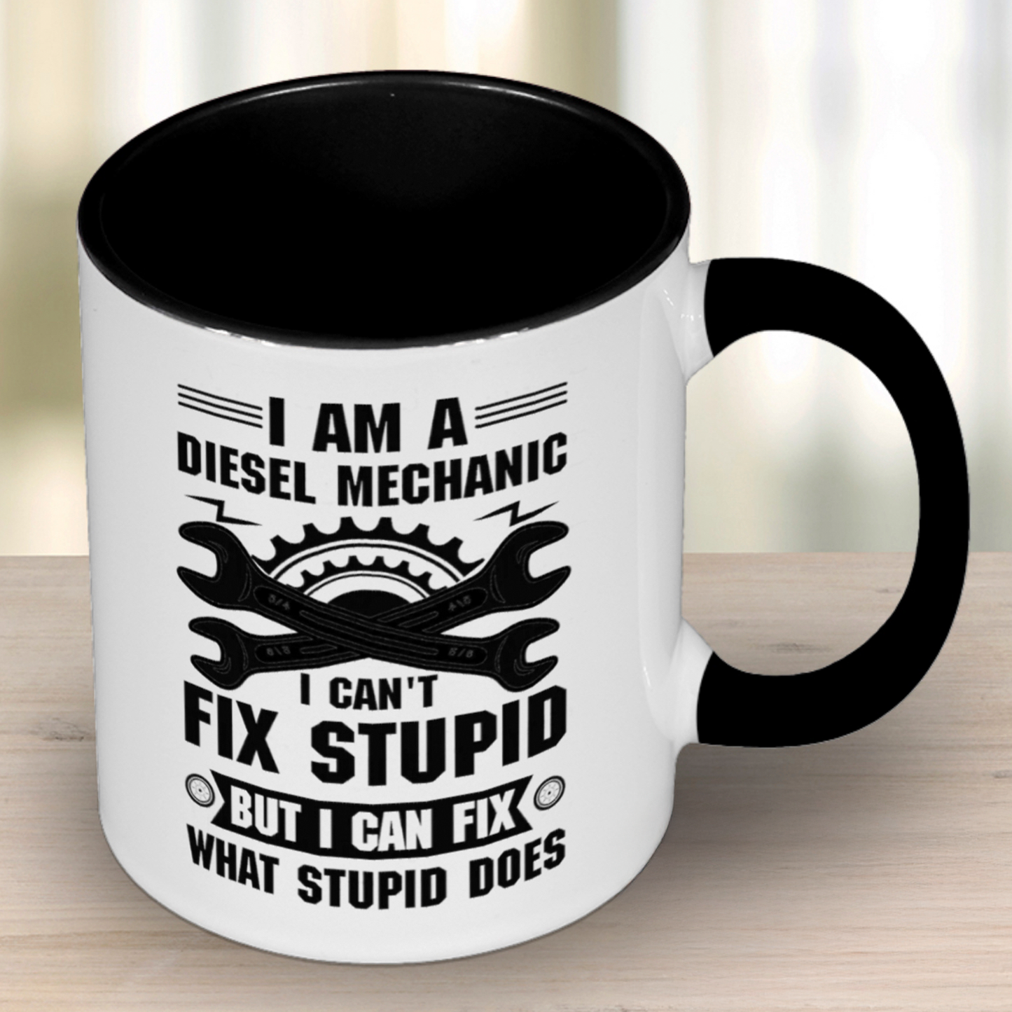Mechanic Hourly Rates & I Can't fix Stupid - Double Sided Design Mug