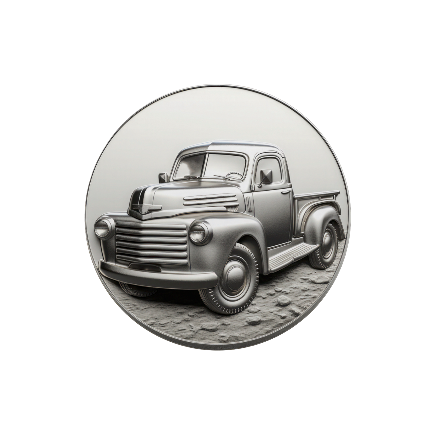 Metal Look Pick Up Truck Coasters - 9 Designs