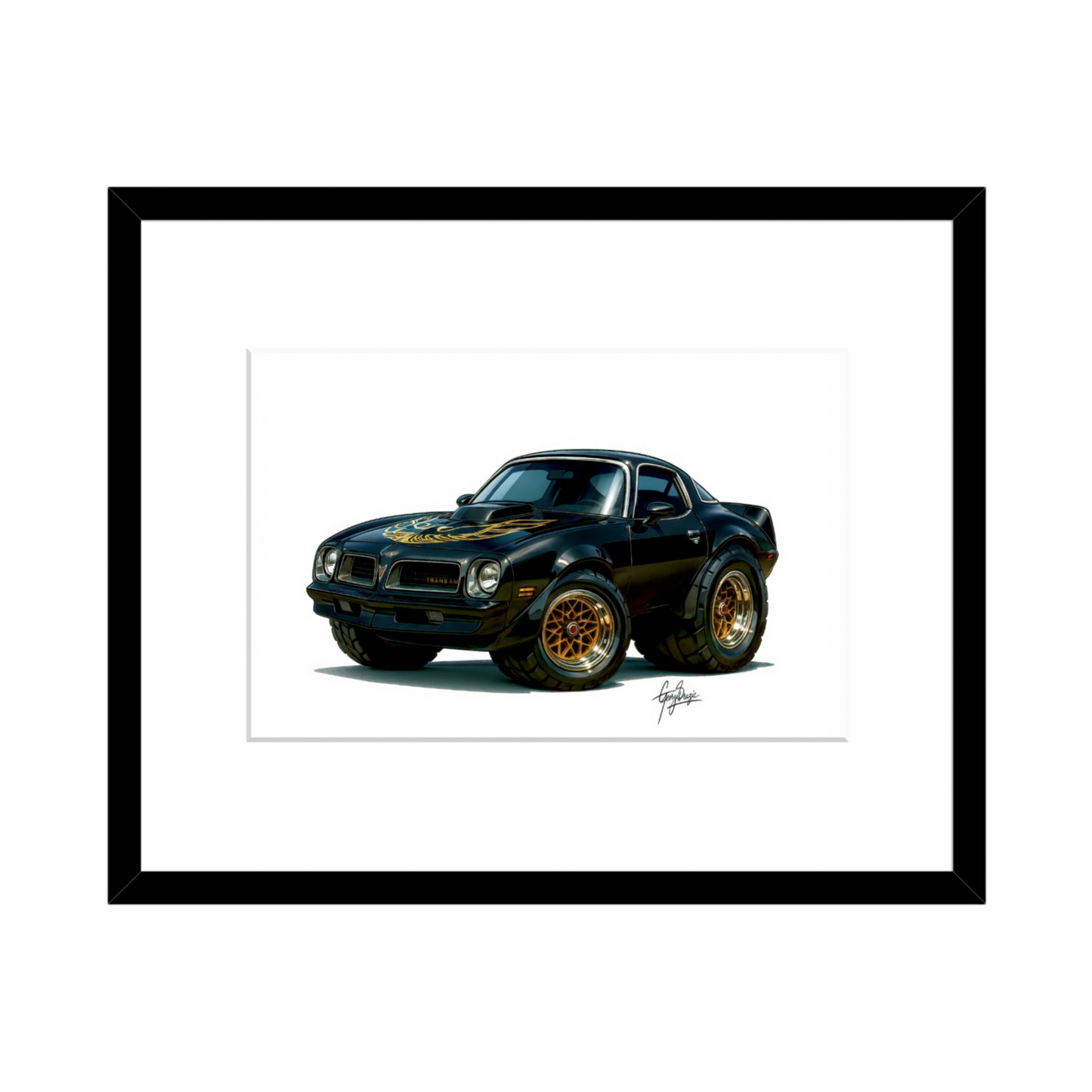 1977 Pontiac Trans Am “Bandit” – Classic Muscle Car Wall Art - 2 Size Options