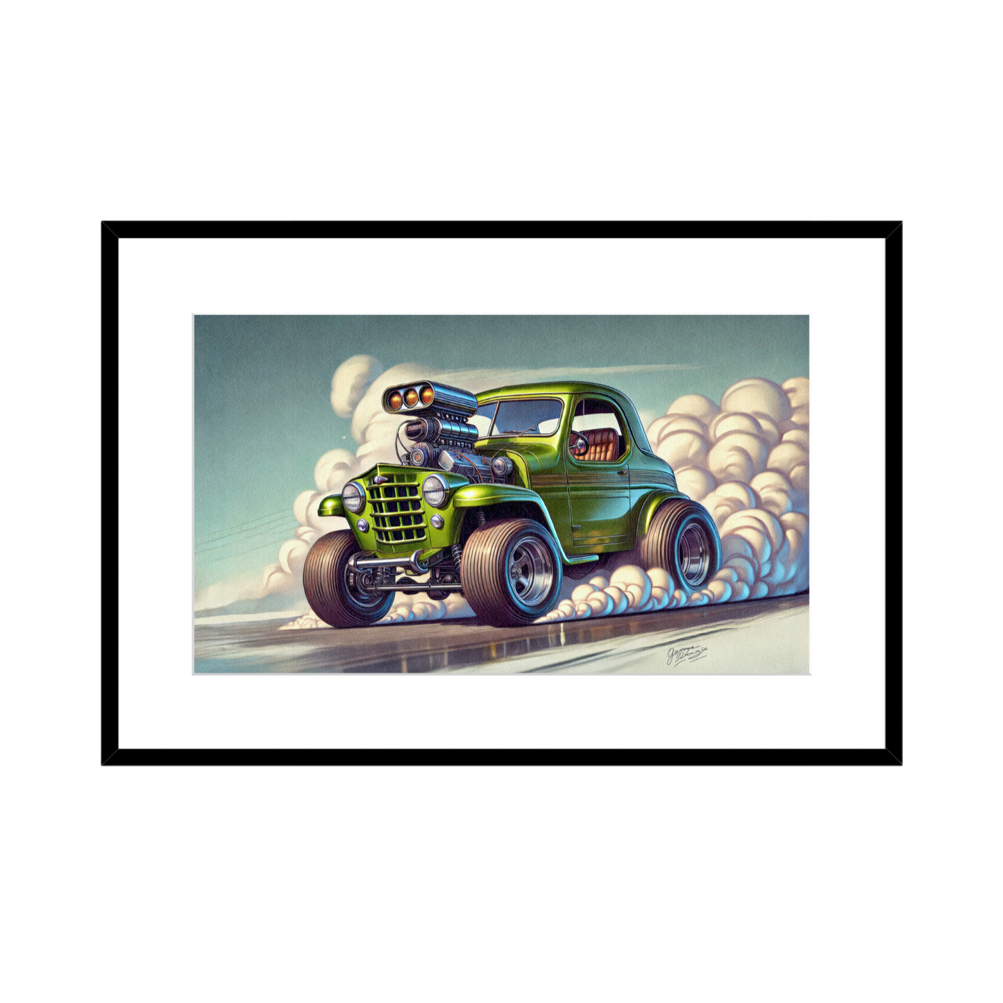 1947 Willys Jeepster – Vintage Wall Art - 2 Size Options