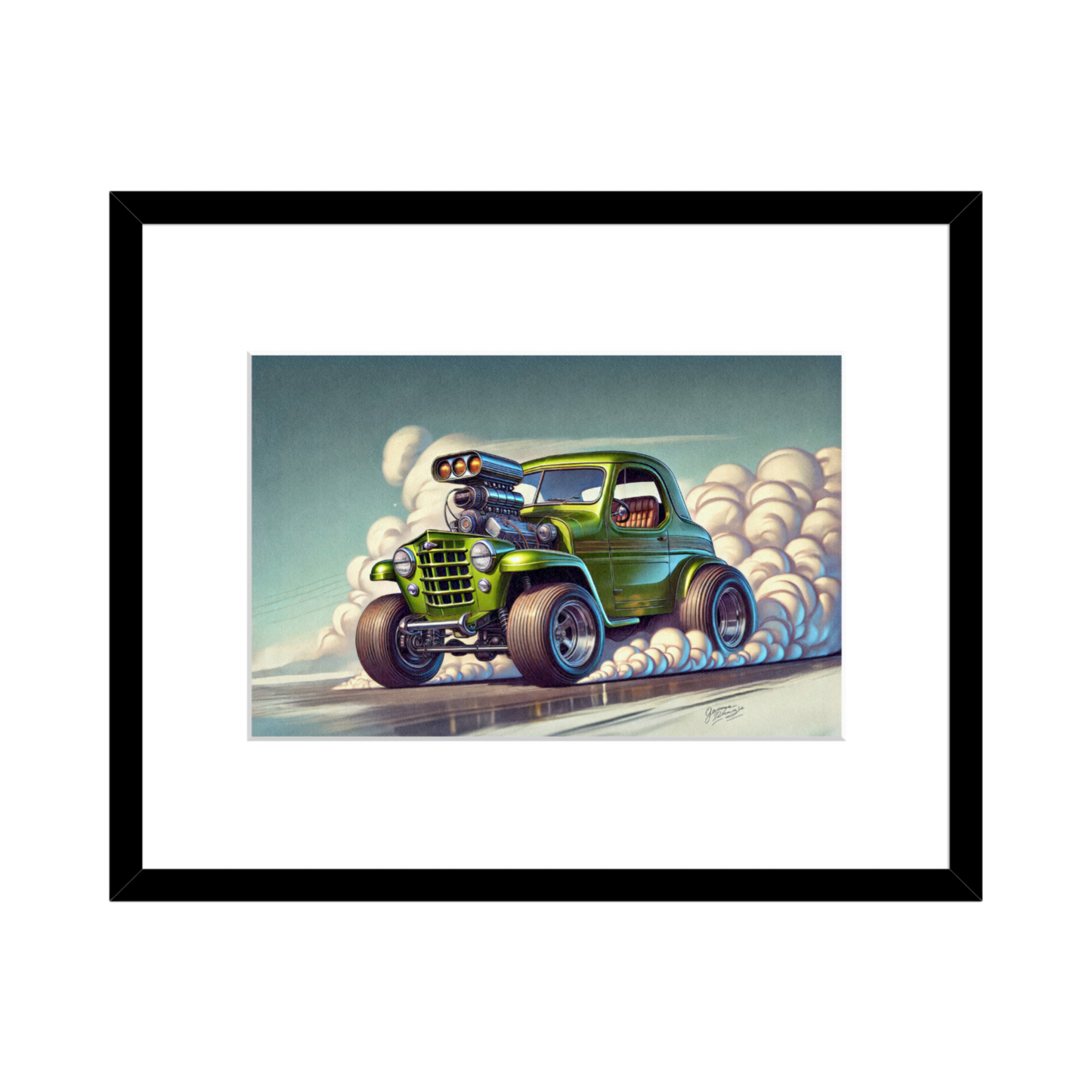 1947 Willys Jeepster – Vintage Wall Art - 2 Size Options