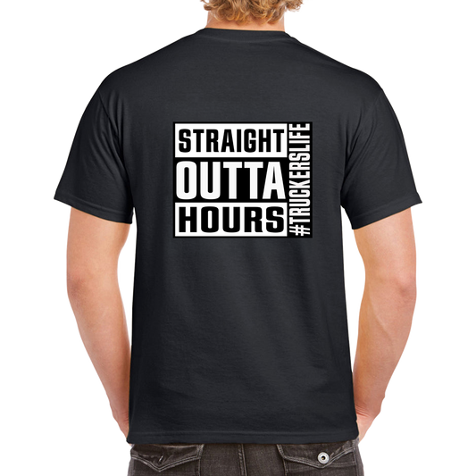 Straight Outta Hours Tee #Truckerslife