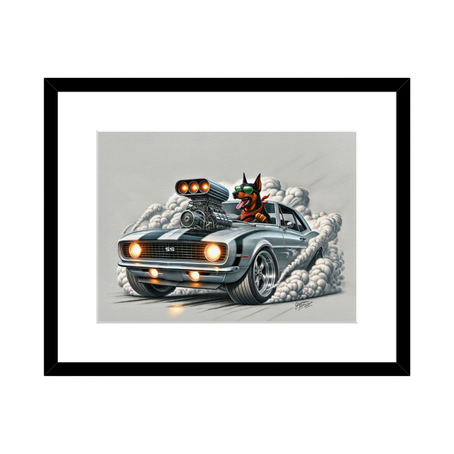 1967 Camaro SS Burnout Art - 2 Size Options