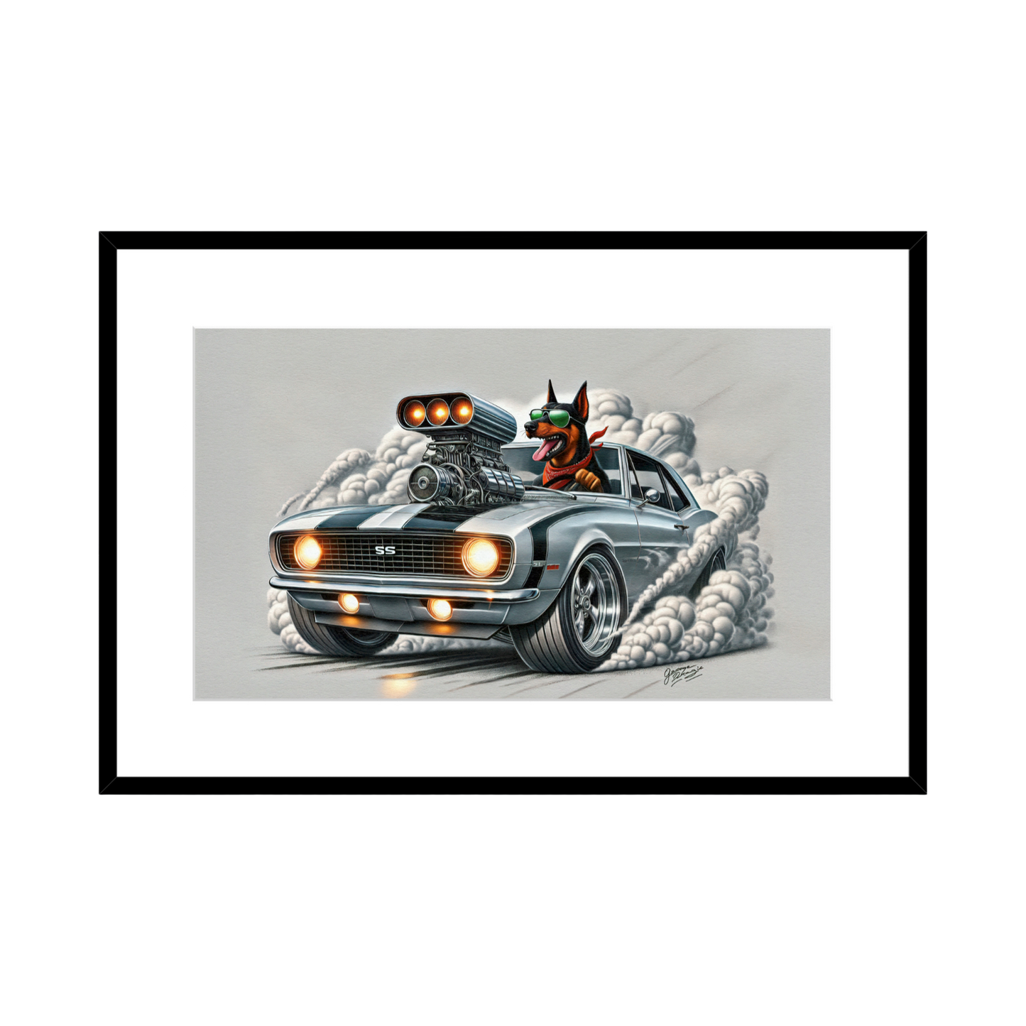 1967 Camaro SS Burnout Art - 2 Size Options