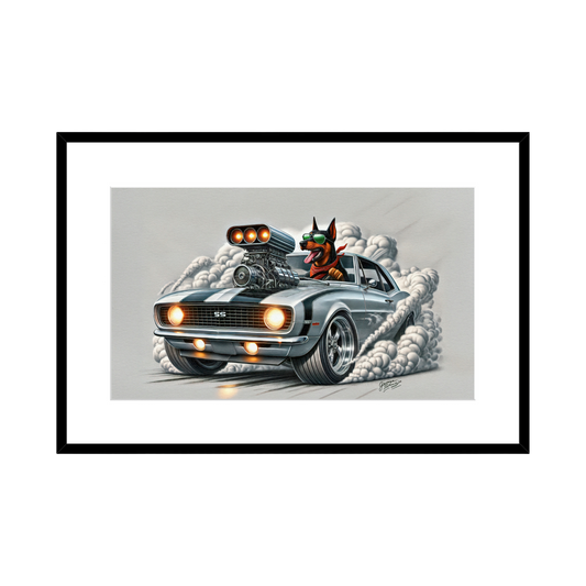 1967 Camaro SS Burnout Art - 2 Size Options