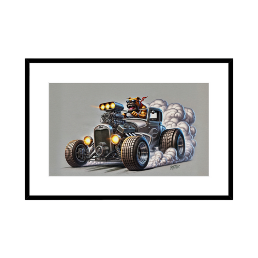 1932 Ford Model T Hot Rod Burnout Art - 2 Size Options