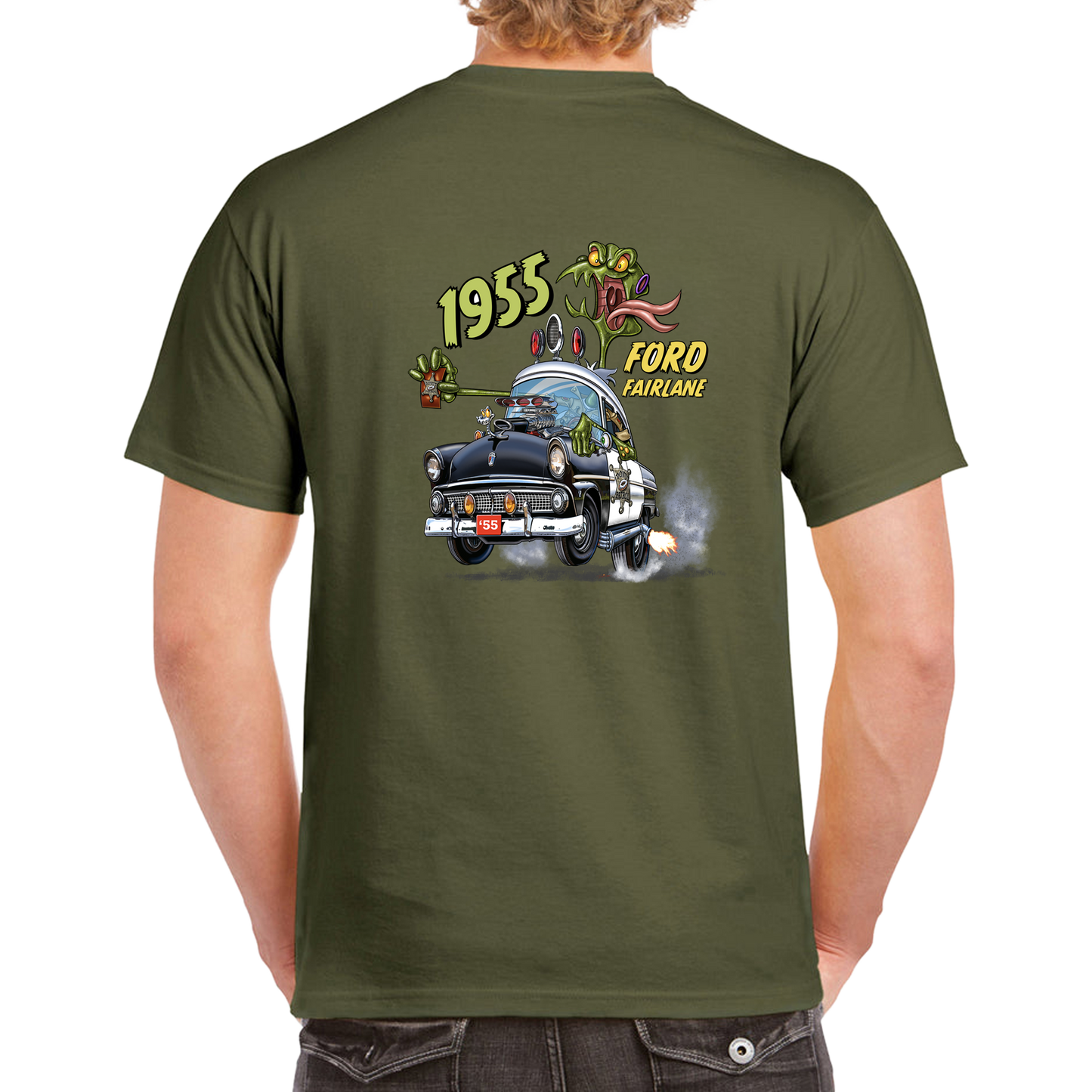 1955 Ford Fairlane – Hot Rod Monster Mayhem Tee