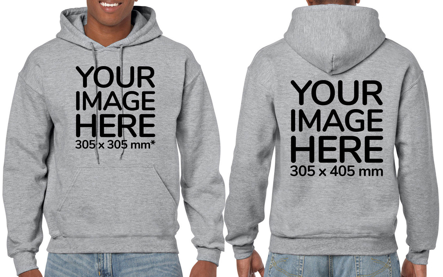 Adult's Hoodie - Customized Front & Back