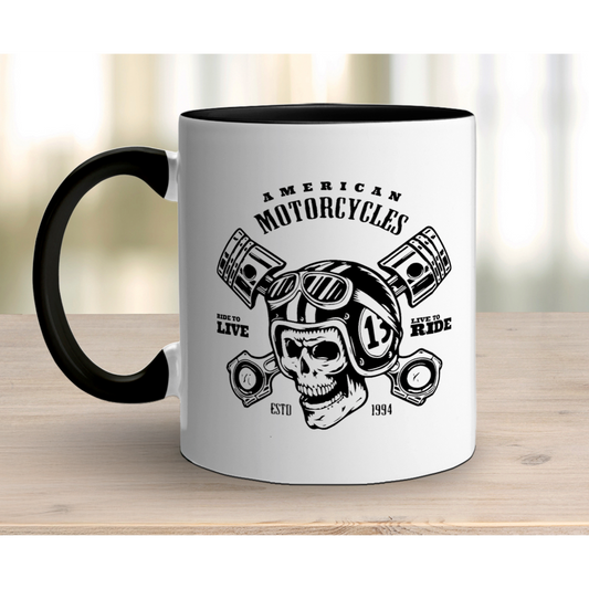 American Motorcyles - Ride to Live, Live to Ride Mug
