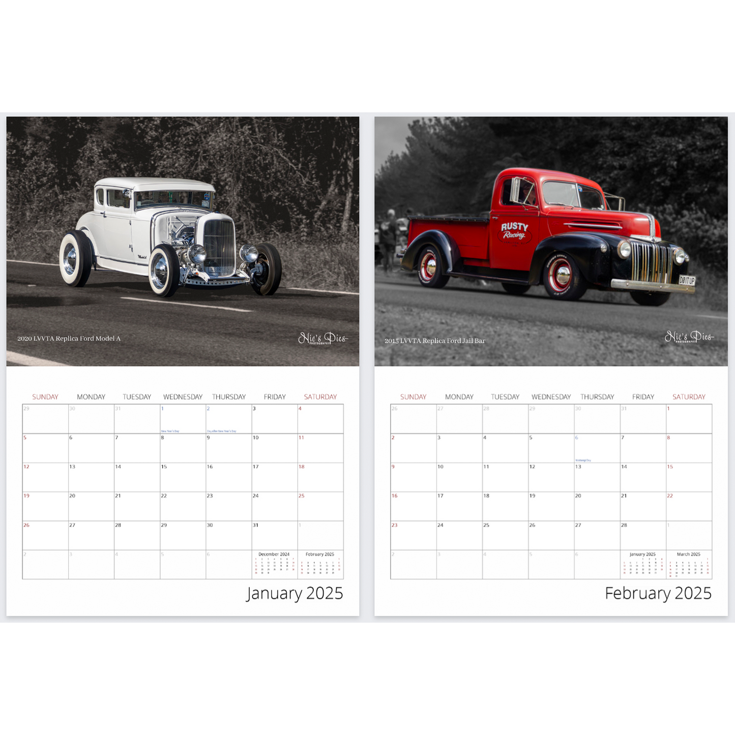 2025 Beach Hop Calendar - Premium