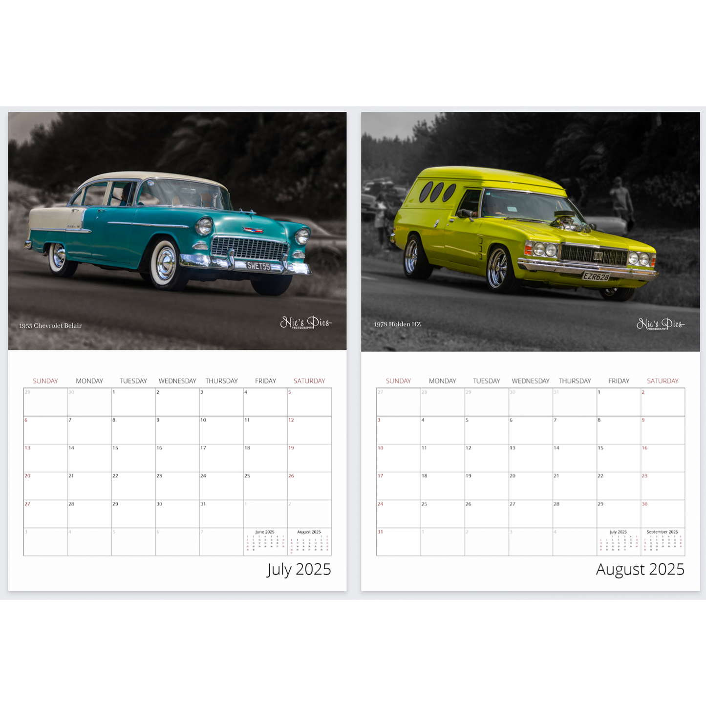 2025 Beach Hop Calendar - Premium