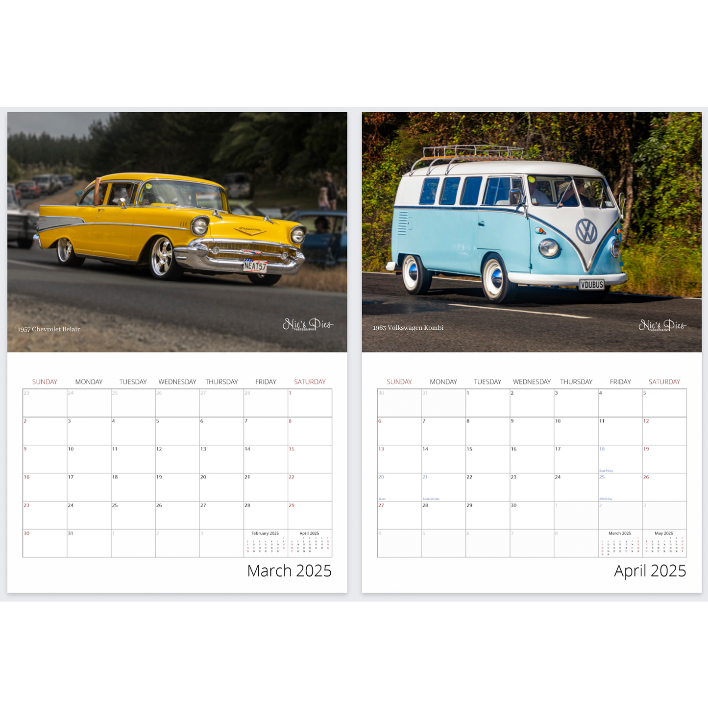 2025 Beach Hop Calendar - Premium