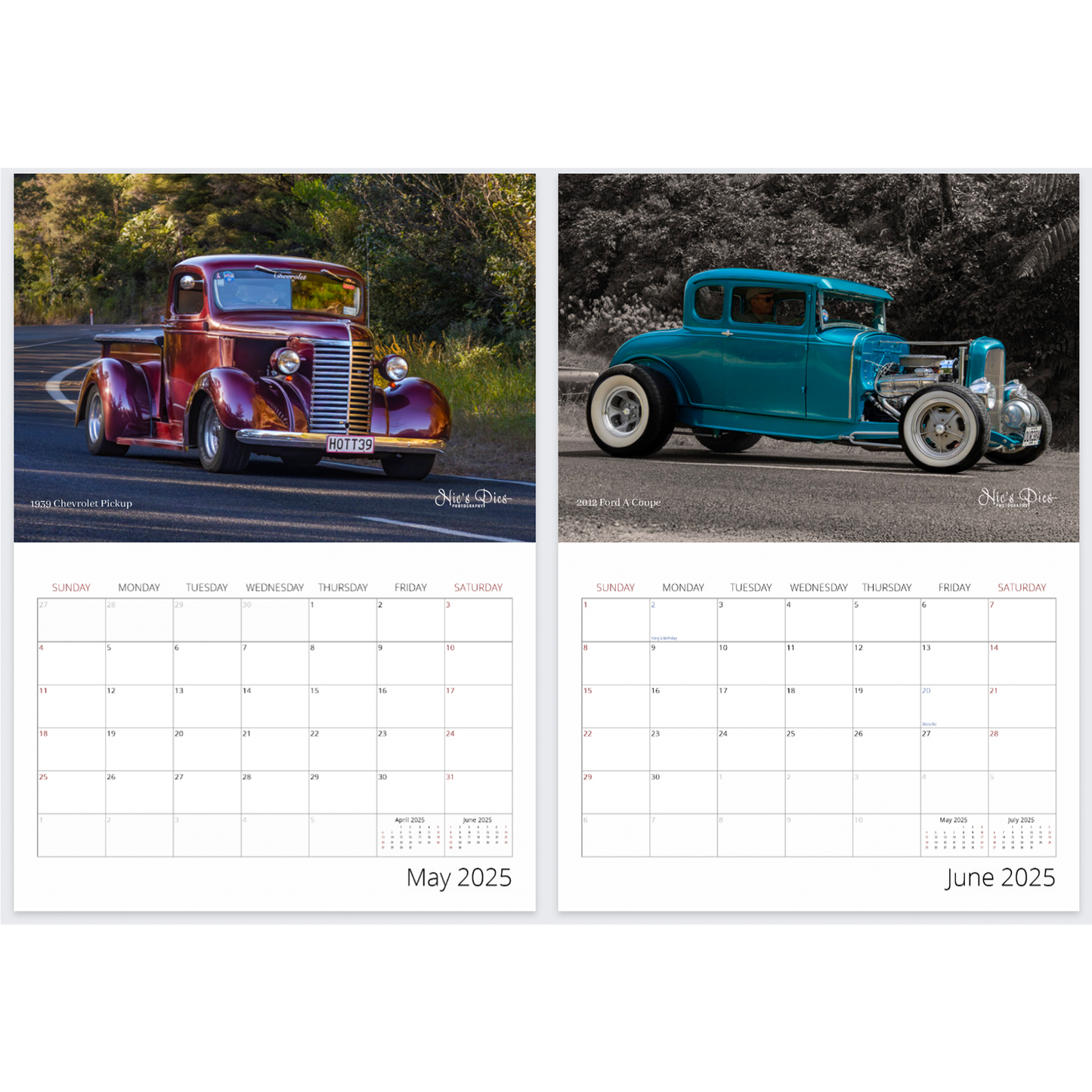 2025 Beach Hop Calendar - Premium
