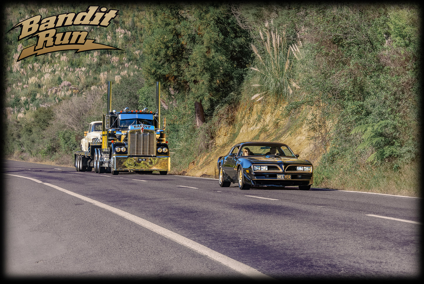 Smokey and The Bandit Poster – Kenworth Truck and Trans Am Combo (60x90cm)