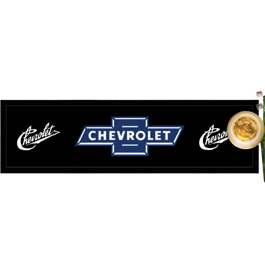 Classic Blue Chevrolet Long Bar Mat