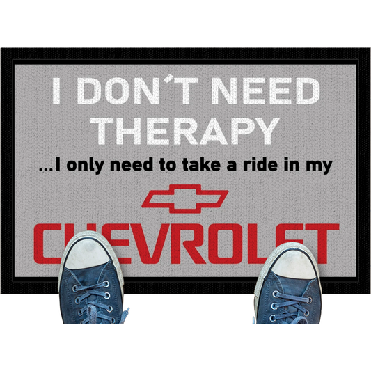 Chevrolet I Don't Need Therapy Door Mat