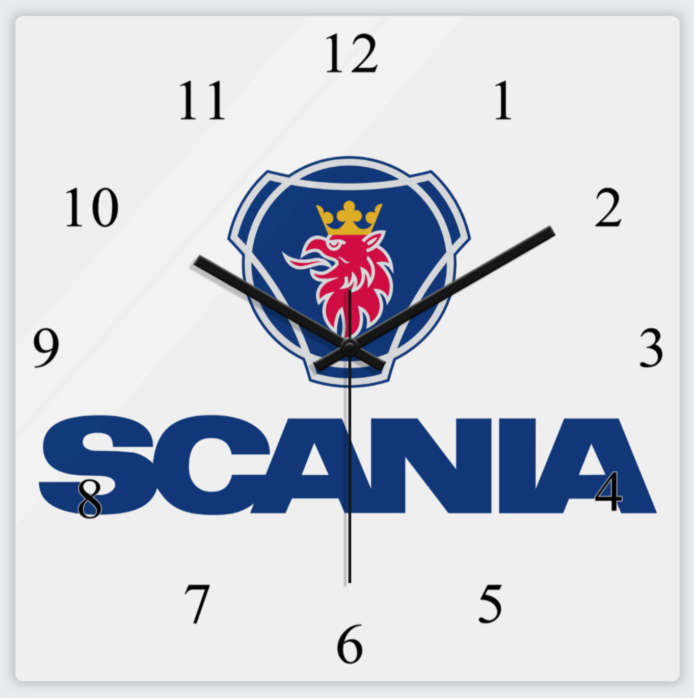 Scania Metal Clock