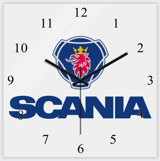Scania Metal Clock
