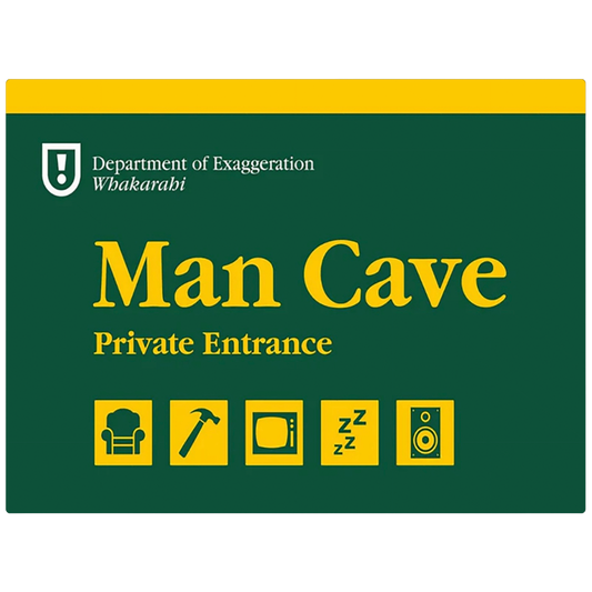 HD Metal Prints - Department of Exaggeration - Man Cave 30x45cm