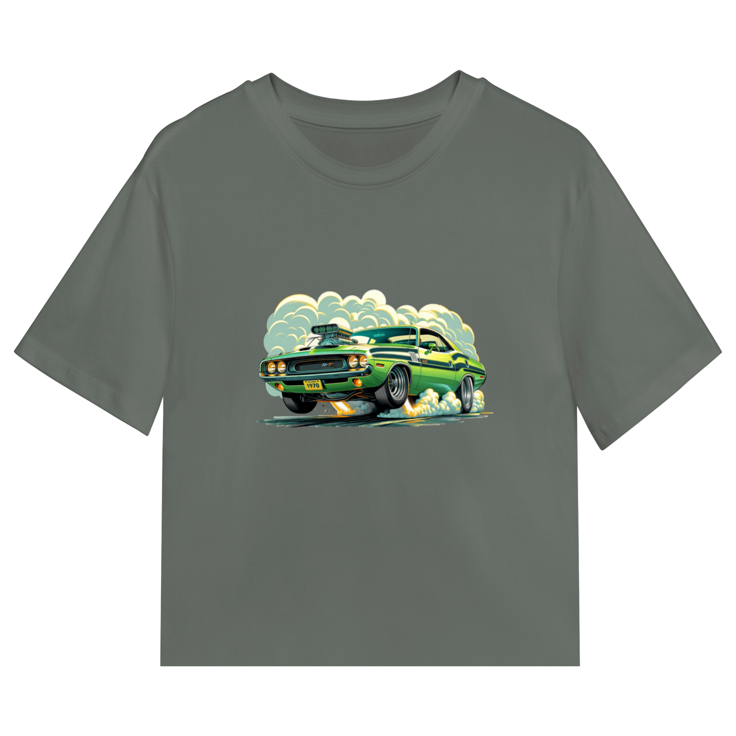 Green Fury – Dodge Challenger Burnout Tee