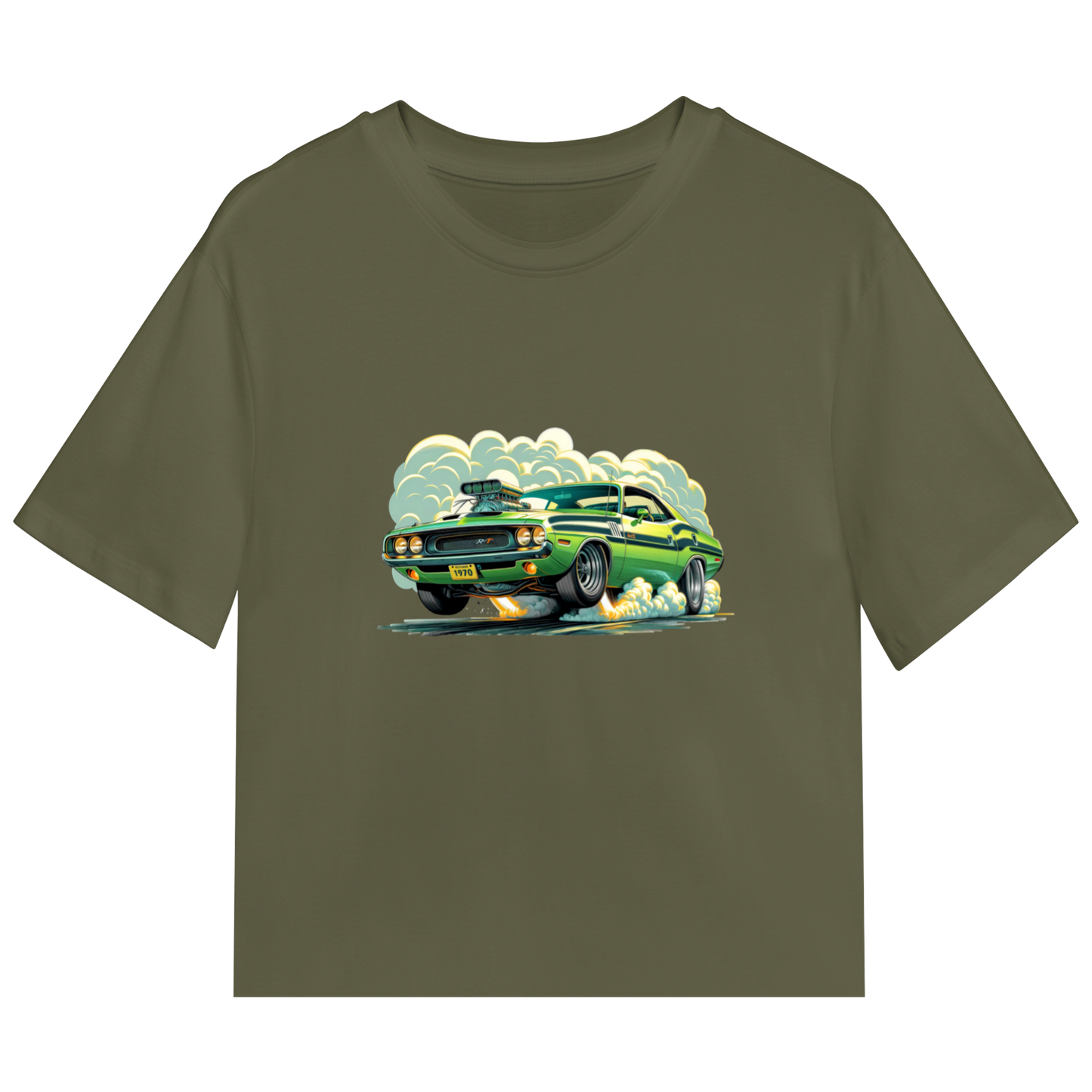 Green Fury – Dodge Challenger Burnout Tee