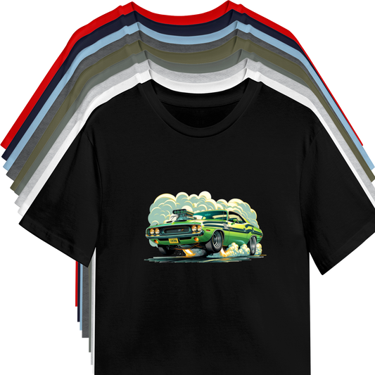Green Fury – Dodge Challenger Burnout Tee