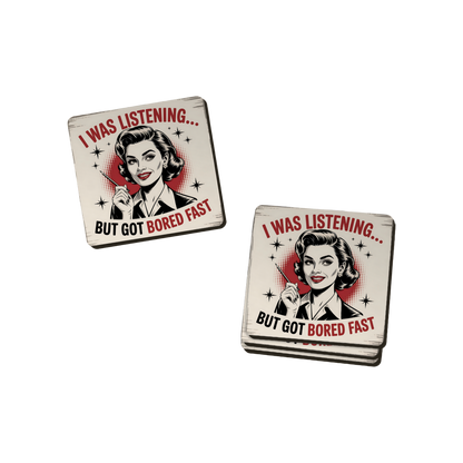 Retro Attitude Coasters  - 12 Designs