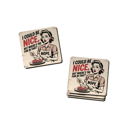 Retro Attitude Coasters  - 12 Designs