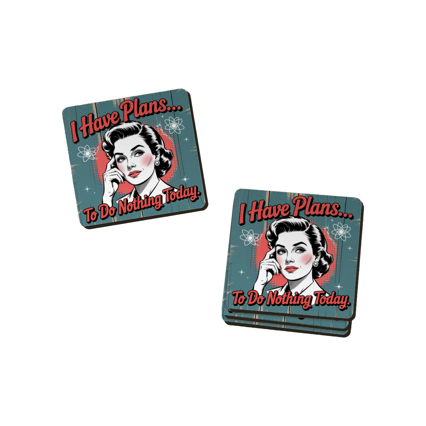 Retro Attitude Coasters  - 12 Designs