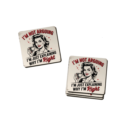 Retro Attitude Coasters  - 12 Designs