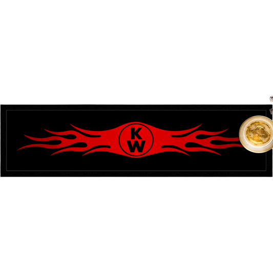 Kenworth Tattoo Style Long Bar Mat