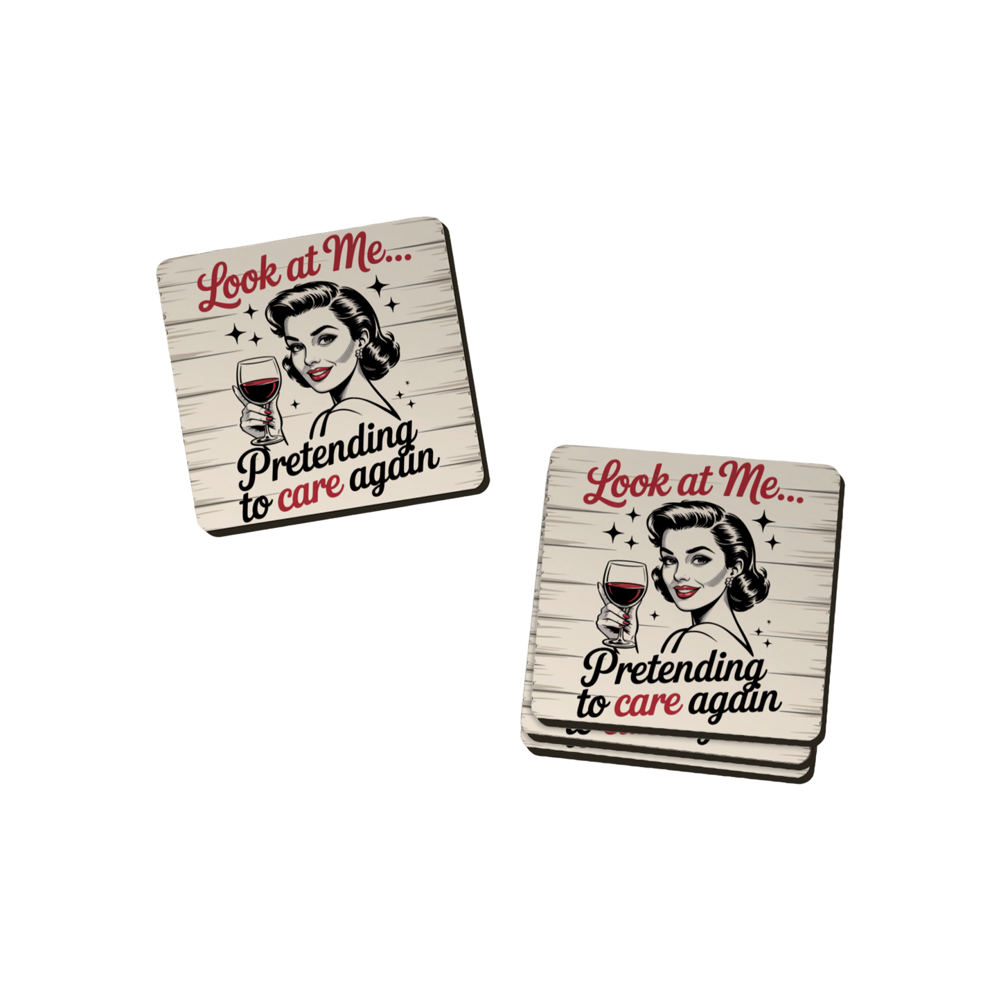 Retro Attitude Coasters  - 12 Designs