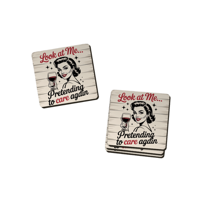 Retro Attitude Coasters  - 12 Designs