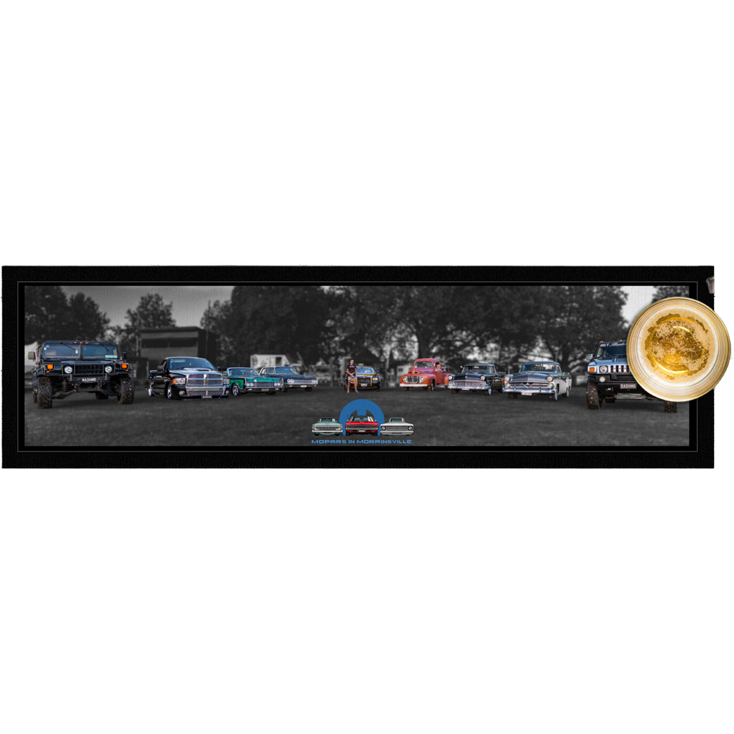 Mopars In Morrinsville Custom Souvenir Bar Mat Long