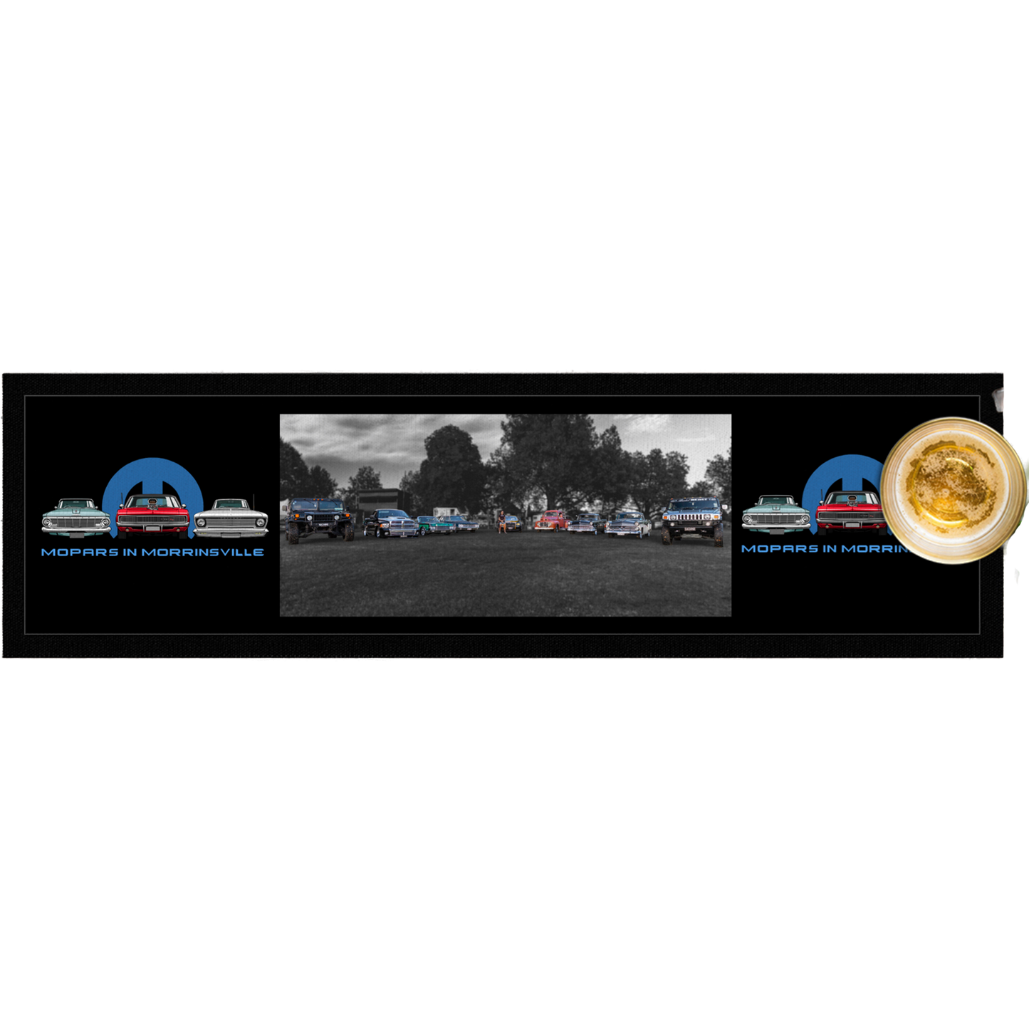 Mopars In Morrinsville Custom Souvenir Bar Mat Long