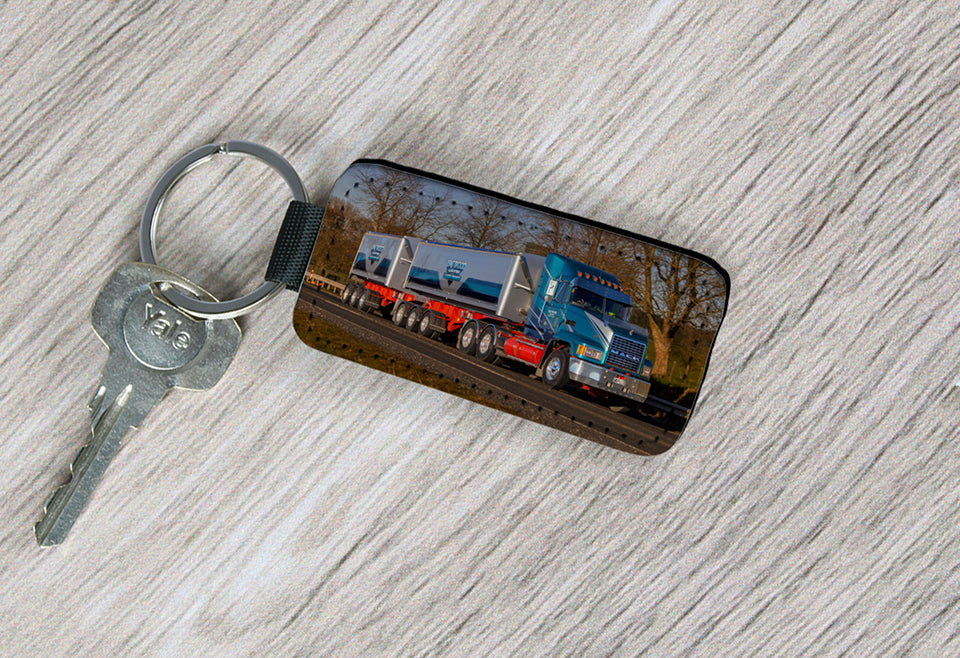 Leather Look Keyring