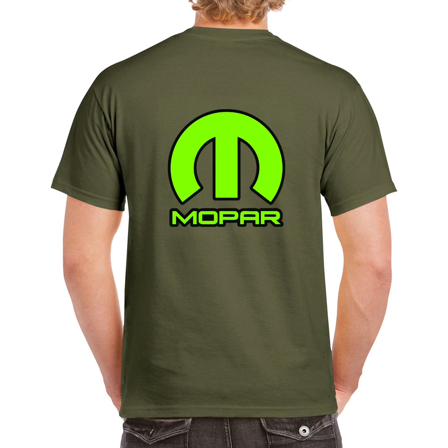 Moparian Green Logo Tee - Mens