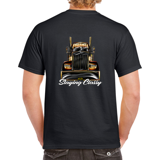 Staying Classy Truckers Tee - Back