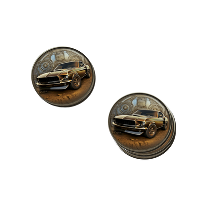 Rust & Metal Look Muscle & Classic Car Coasters  - 9 Designs
