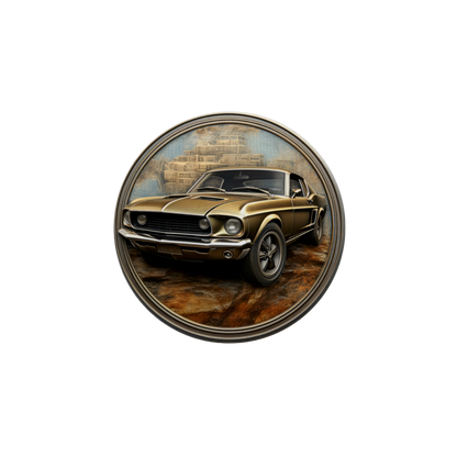 Rust & Metal Look Muscle & Classic Car Coasters  - 9 Designs