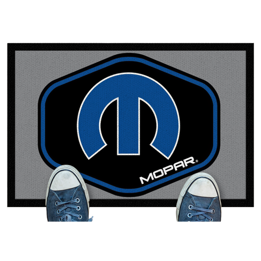 Mopar Logo Badge Door Mat