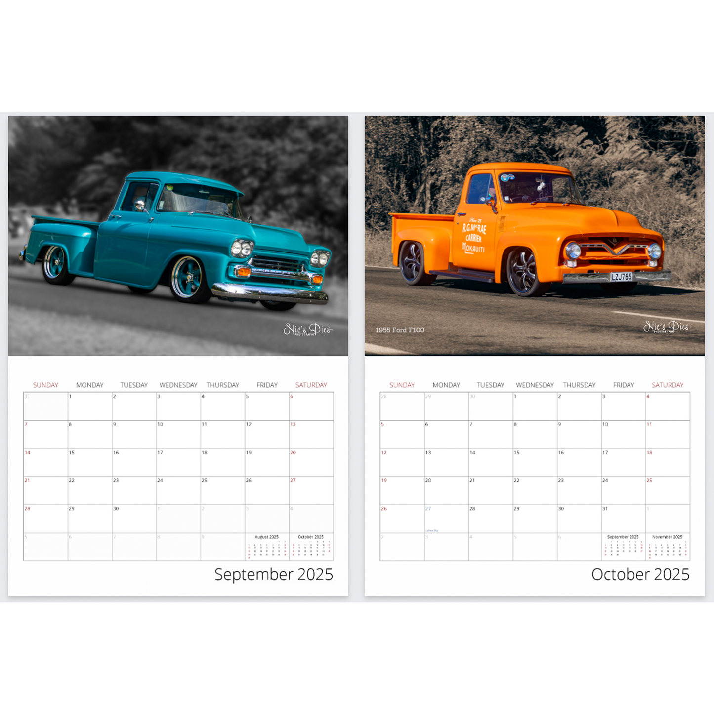 2025 Beach Hop Calendar Pick Up Edition - Premium