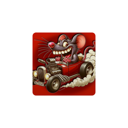Hot Rod Cartoon Coasters - 6 Designs